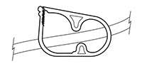Fits up to 1/2 Inch (in) Tubing Outer Diameter (OD) Plastic Pinch Clamp