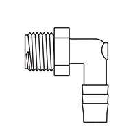 Thermobarb® Plastic Male 90 Degree Elbows