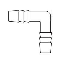 Thermobarb® Plastic Barbed 90 Degree Elbows