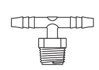 Thermobarb® Plastic Male Tee Fittings