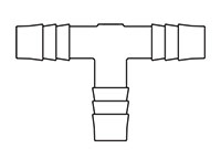 Thermobarb® Plastic Barbed Tee Fittings