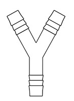 Thermobarb® Plastic Food and Drug Administration (FDA) Polypropylene (PP) "Y" Fittings