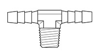 Thermobarb® Brass Male Tee Fittings