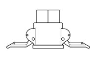 Type D - Coupler x Female National Pipe Tapered (FNPT) Cam Operated Plastic Couplings