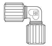 Pureloc® Perfluoroalkoxy Alkanes (PFA) Compression Union 90 Degree Elbows