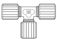 Pureloc® Perfluoroalkoxy Alkanes (PFA) Compression Union Tee Fittings