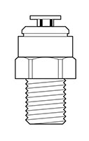 Newloc® Acetal Fraction Plastic Push-To-Connect Male Adapter Fittings
