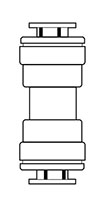 Newloc® Acetal Fraction Plastic Push-To-Connect Connector Unions