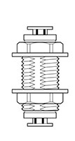 Newloc® Acetal Plastic Push-To-Connect Reducing Bulkhead Unions
