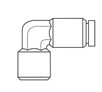 Newloc® Brass Push-To-Connect Female 90 Degree Elbows