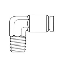 Newloc® Brass Push-To-Connect Male 90 Degree Elbows