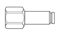 Newloc® Brass Push-To-Connect Female Adapter Fittings