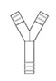 Thermobarb® Plastic Food and Drug Administration (FDA) Polypropylene (PP) "Y" Connector Fittings