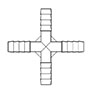 Thermobarb® Plastic Food and Drug Administration (FDA) Polypropylene (PP) 4-Way Connector Fittings