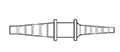 Thermobarb® Plastic Food and Drug Administration (FDA) Polypropylene (PP) Reducer Connector Fittings