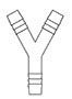 Thermobarb® Plastic Food and Drug Administration (FDA) Polypropylene (PP) "Y" Fittings