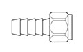 Thermobarb® Brass Ball End Swivel Female Adapter Fittings