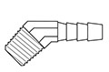 Thermobarb® Brass Male 45 Degree Elbows