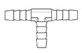 Thermobarb® Brass Barbed Tee Fittings