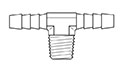 Thermobarb® Brass Male Tee Fittings