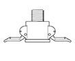Type B - Coupler x Male National Pipe Thread (MNPT) Cam Operated Plastic Couplings