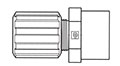 Pureloc® Perfluoroalkoxy Alkanes (PFA) Compression Female Adapter Fittings