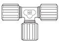 Pureloc® Perfluoroalkoxy Alkanes (PFA) Compression Union Tee Fittings
