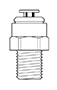 Newloc® Acetal Fraction Plastic Push-To-Connect Male Adapter Fittings