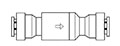 Newloc® Acetal Plastic Push-To-Connect Check Valves
