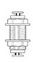 Newloc® Acetal Plastic Push-To-Connect Reducing Bulkhead Unions