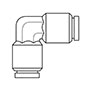Newloc® Brass Push-To-Connect Union 90 Degree Elbows