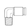 Newloc® Brass Push-To-Connect Male 90 Degree Elbows